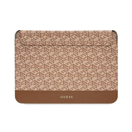 Guess GCube csíkos számítógépes tok - 16" notebook tok (barna)