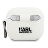 Karl Lagerfeld Choupette 3D - Pouzdro pro Apple Airpods 3 (bílé)