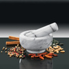 Küchenprofi - Marble Mortar for Herbs and Spices 8x5 cm
