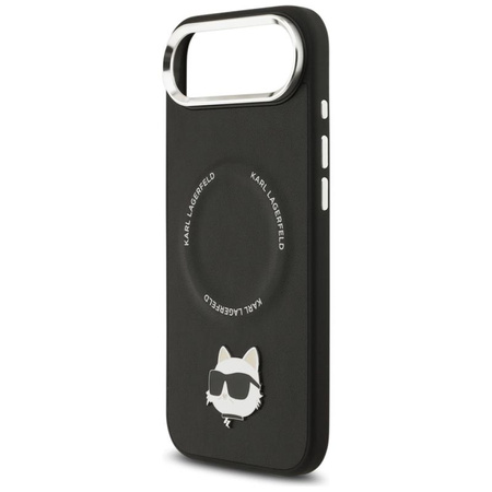 ETUI DO IPHONE AIR do MAGSAFE KARL LAGERFELD ORYGINALNE CZARNE SKÓRZANE