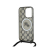 Karl Lagerfeld IML Crossbody Monogram Karl & Choupette Head MagSafe - pouzdro na iPhone 15 Pro (černé)