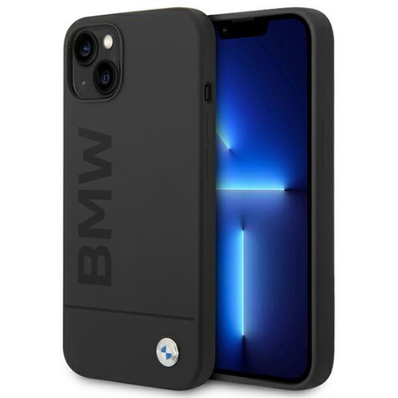BMW Silicone Signature Logo Magsafe - iPhone 14 Plus Case (black)