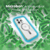 Speck Presidio Perfect-Clear Grip ClickLock & MagSafe - Case iPhone 15 Pro (Klar / Chrom-Finish / Serene Silber)