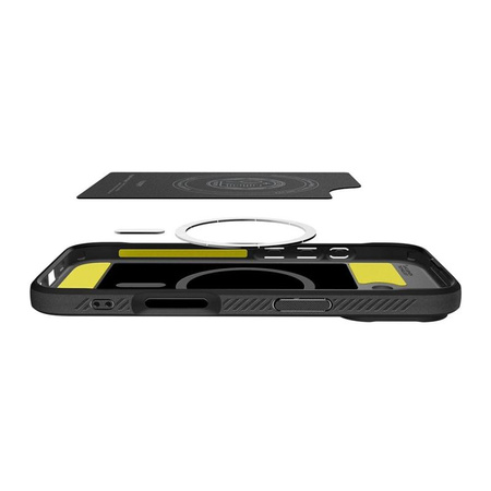 ETUI DO IPHONE 17 do MAGSAFE SPIGEN RUGGED ARMOR ORYGINALNE CZARNE CASE