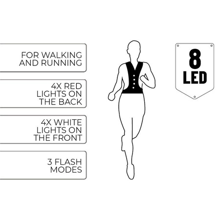 Umbro - LED reflexní vesta pro běžce