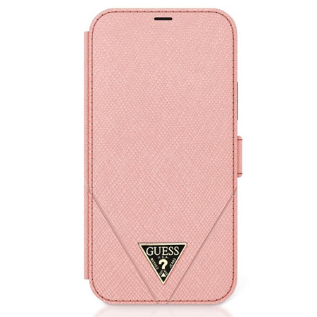Guess Booktype Saffiano V - iPhone 12 mini Tasche (rosa)