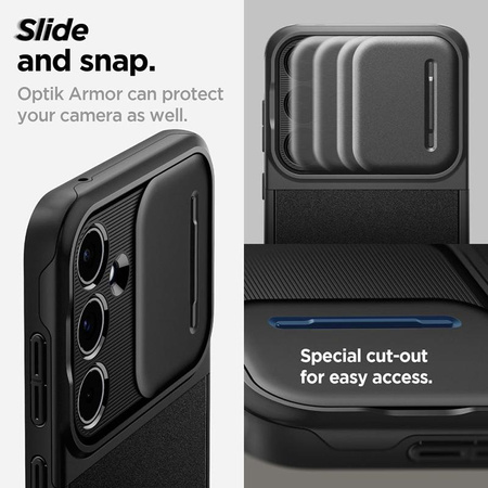 Spigen Optik Armor - Case for Samsung Galaxy A55 5G (Black)