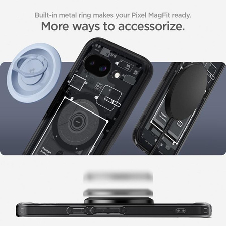 Spigen Ultra Hybrid Mag MagSafe - Pouzdro pro Google Pixel 9a (Zero One Black)
