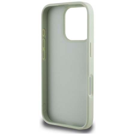 Guess Grained Big 4G Logo Small Classic Logo - Pouzdro pro iPhone 16 Pro (zelené)