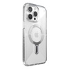 Speck Presidio Perfect-Clear Grip ClickLock & MagSafe - pouzdro pro iPhone 15 Pro Max (čiré / chromované provedení / stříbrná barva)