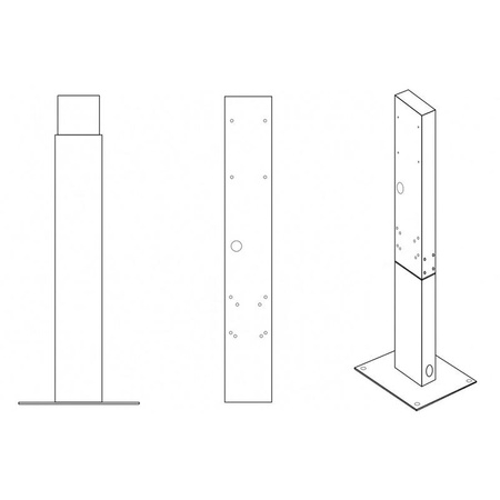 Green Cell - GC EV Stand mounting post for Wallbox electric car charging station