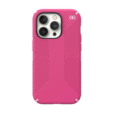 Speck Presidio2 Grip MagSafe - Anti-slip case for iPhone 14 Pro (Digitalpink / Blossompink / White)