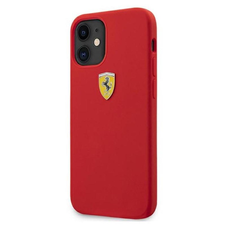 Ferrari On Track Silikon - iPhone 12 mini Hülle (rot)