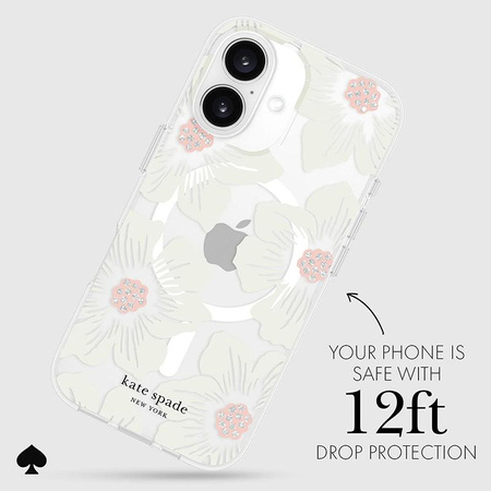 Kate Spade New York Protective MagSafe - Pouzdro pro iPhone 16 (Hollyhock Floral)