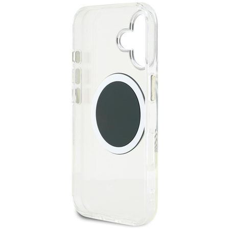 Guess IML Metal Colored Circle Classic Logo MagSafe - Case for iPhone 16 (black)