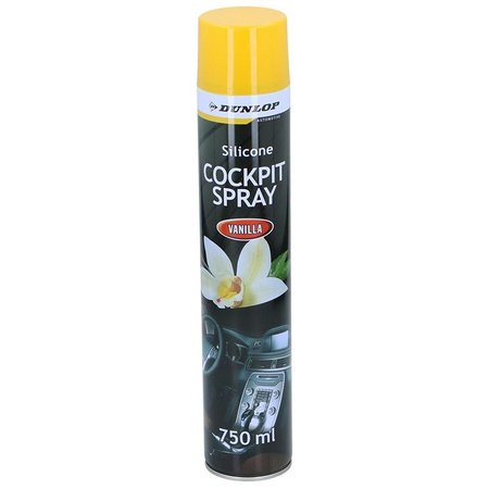 Spray Nabłyszczający do Czyszczenia Kokpitu Środek waniliowy Dunlop 750 ml