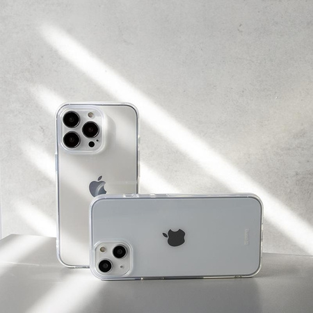 Crong Crystal Slim Cover - Coque pour iPhone 13 Pro (Transparent)