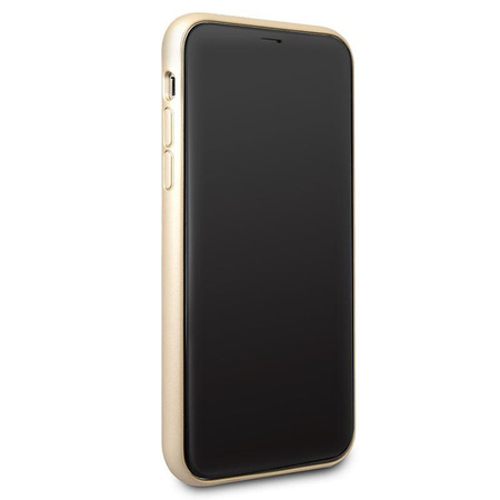 Guess Iridescent - Pouzdro pro iPhone Xs / X (zlaté)