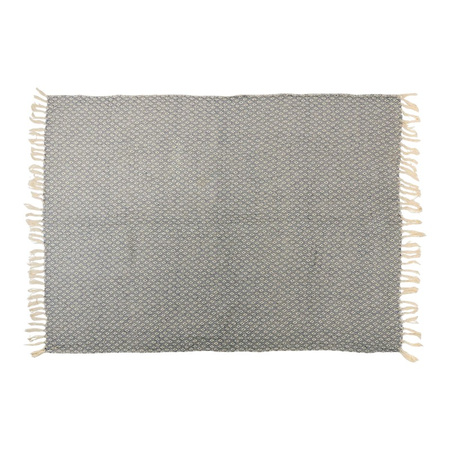 Arti Casa - Diamond Pattern Cotton Blanket 130x170 cm (Blue / White)