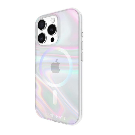 Etui Case-Mate Soap Bubble MagSafe do iPhone 16 Pro – Efekt Tęczowej Poświaty