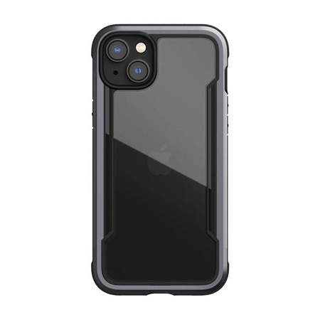 X-Doria Raptic Shield - Alumínium tok iPhone 14 Plus készülékhez (Drop-Tested 3m) (Fekete)