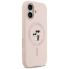 Karl Lagerfeld Silicone Karl & Choupette Ring MagSafe - Case iPhone 17 (pink)