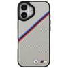 Pouzdro BMW M Tricolor Metal Logo MagSafe - iPhone 17 (šedé)