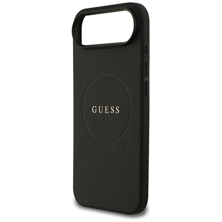 Guess Grained Ring MagSafe - Pouzdro iPhone Air (černý)