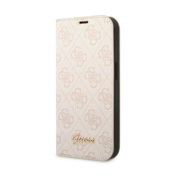 Guess 4G Metal Camera Outline Booktype Case - Coque iPhone 14 Pro (rose)