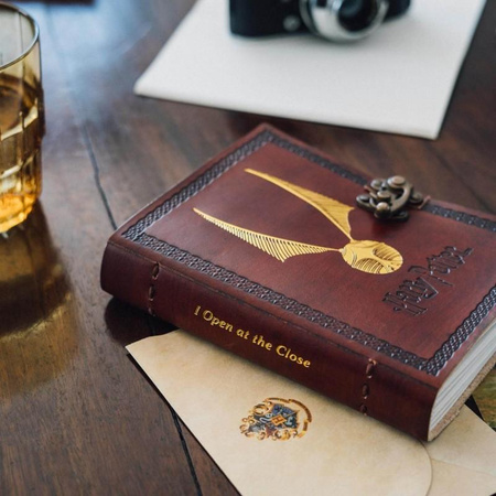 Harry Potter - Carnet de notes en cuir 13.5x18 cm (Marron)