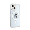 Karl Lagerfeld Karl & Choupette Glitter Magsafe - iPhone 15 Plus Tasche (Transparent)