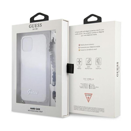 Guess Black Pearl Strap - Case iPhone 12 Pro Max (Clear)
