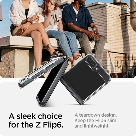 Spigen Airskin - Schutzhülle für Samsung Galaxy Z Flip 6 / 7 FE (Kristallklar)