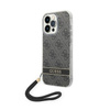 Guess 4G Print Cord - Hülle für iPhone 14 Pro Max (Schwarz)