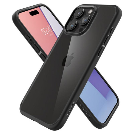 Spigen Ultra Hybrid - tok iPhone 15 Pro Max készülékhez (matt fekete)