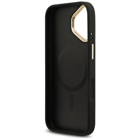 ETUI DO IPHONE 17 do MAGSAFE GUESS CZARNE ORYGINALNE ELEGANCKIE MODNE CASE