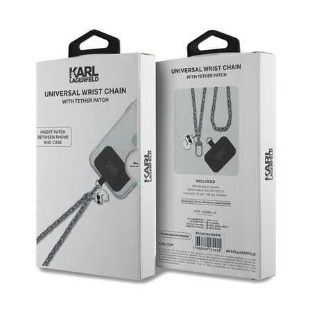 Karl Lagerfeld Universal Hand Strap Choupette - Lanyard / phone pendant (silver)