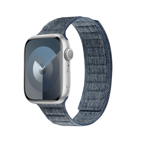 Crong Melange - Magnetic strap for Apple Watch 44/45/46/49 mm (blue melange)