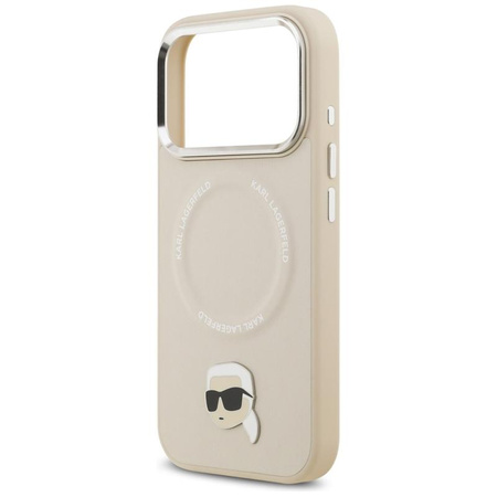 ETUI DO IPHONE 17 PRO MAX do MAGSAFE KARL LAGERFELD ORYGINALNE BEŻOWE MODNE