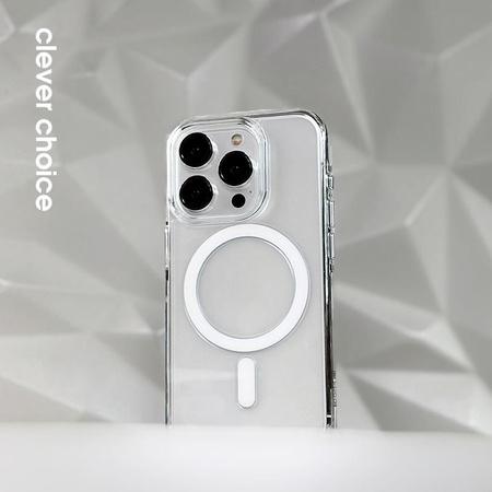 Crong Clear MAG Pro - pouzdro MagSafe pro iPhone 16 Pro Max (čiré)