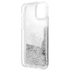 Karl Lagerfeld Liquid Glitter Choupette Fun - iPhone 12 / iPhone 12 Pro Tasche (silber)