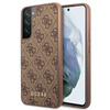Guess 4G Metal Gold Logo - Etui Samsung Galaxy S22 (marron)