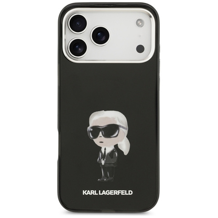 Karl Lagerfeld IML Aquarelle Karl & Logo MagSafe - Case iPhone 17 Pro Max (Black)