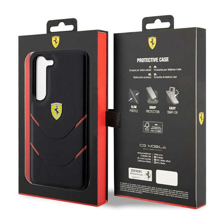 Ferrari Hot Stamp Lines - Etui Samsung Galaxy S23+ (noir)