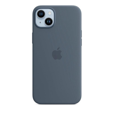 Apple Silicone Case - Silikonowe etui z MagSafe do iPhone 14 Plus (sztormowy błękit)