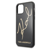 Karl Lagerfeld Double Layers Glitter Signature Case - iPhone 11 Hülle (Schwarz)