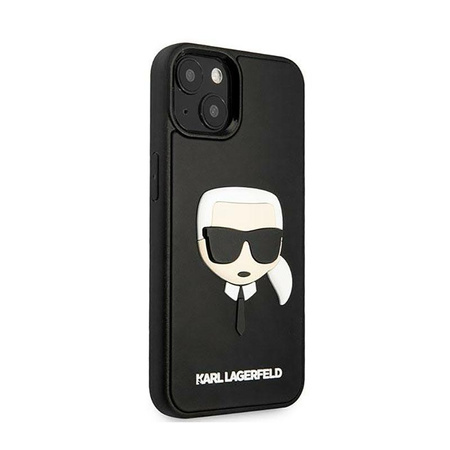 Karl Lagerfeld 3D Rubber Karl's Head - Hülle für iPhone 14 Plus (Schwarz)