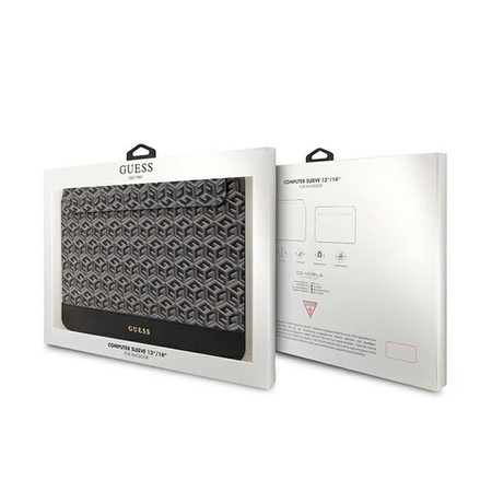 Guess GCube csíkos számítógépes tok - 14" notebook tok (fekete)