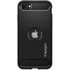 Spigen Rugged Armor - Tasche iPhone SE 2022 / SE 2020 / 8 / 7 (Schwarz)