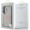 Guess 4G Round Patch Classic Logo MagSafe - étui pour Samsung Galaxy S25+ (rose)